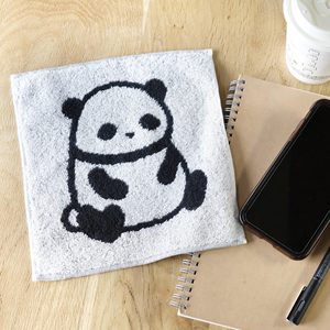 ผ้าเช็ดตัวผ้าคอตตอน100% สไตล์ญี่ปุ่นทำจากผ้าฝ้ายพิมพ์ลายแพนด้า20ซม. * 20ซม. ยี่ห้อตามสั่ง - Product Image 5