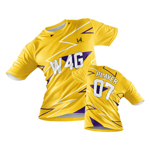 Camisetas de Fútbol Personalizadas para Hombre, Ligeras, Transpirables, que Absorben la Humedad, Anti-UV, Antibacterianas, con Estampado por Transferencia de Calor, 100% Poliéster - Product Image 4