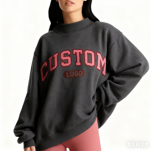 Sudadera con Capucha Personalizada para Mujer, Estilo Francés, 100% Algodón, Bordada, para Invierno, Estilo Urbano - Product Image 1