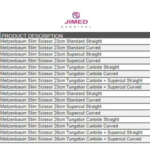 กรรไกรผ่าตัดแบบบาง Metzenbaum คุณภาพพรีเมียม ผลิตจากเหล็กกล้าไร้สนิมคุณภาพสูง สำหรับศัลยกรรมตกแต่ง - Product Image 3