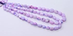 Perles de pierres précieuses en opale lavande naturelle, forme de pépite lisse, opale lavande violette, perles lisses polies pour la fabrication de bijoux, vente en gros - Product Image 2
