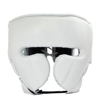 Casque de boxe en cuir personnalisé avec logo, fabriqué par un professionnel, visière ouverte, MMA, Muay Thai, Kickboxing, compétition, protection du visage