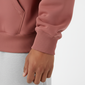 Sudadera con capucha de algodón grueso de alta calidad para hombre, lavada al ácido, estilo oversize, con hombros caídos, efecto desgastado por el sol, color liso. - Product Image 4