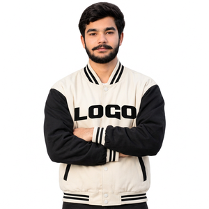Veste varsity personnalisée prête à être expédiée, corps en polaire avec patchs personnalisés, coupe unisexe, pour les marques de streetwear américaines - Product Image 5