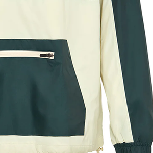 Veste Anorak Bicolore de Jardin Coupe-Vent et Hydrofuge avec Doublure en Maille Respirante, Fermeture Éclair, Capuche Réglable, Poche Kangourou et Coque Rigide - Product Image 3