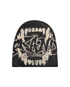 Custom Brand Beanie Black Acrylic Street Style Letter Print Unisex <b>Winter</b> Hat 56-58CM Women <b>Men</b> Lightweight Sparkly Slouchy <b>Cap</b> - Product Image 1