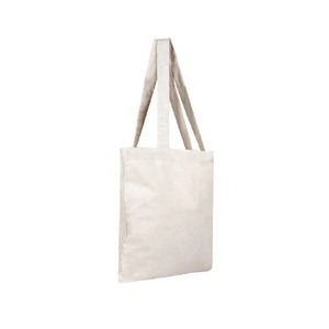 Sac en toile de coton pur taille et Logo personnalisés coton réutilisable approuvé par GOTS hommes et femmes shopping sacs fabriqués à la main pour l'épicerie - Product Image 5