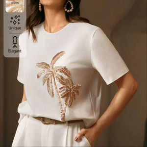 AFT Seed Beads Embroidery Women's Crop <b>Top</b> Customizable Stylish Handcrafted Floral Luxury Detailing - Product Image 1