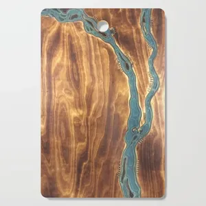 Latest Design Wooden Cheese Cutting Boards With Unique Design Enamel <b>Sticker</b> Custom Chopping Boards Kitchenware Usage - Product Image 2