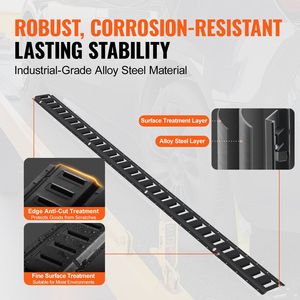 ชุดรางผูกราง E-Track 5 '18ชิ้นประกอบด้วยรางเหล็ก4ชิ้น8 O-ring anchors 4 D-ring Tie-offs 2สายรัดรถจักรยานยนต์ ATVs - Product Image 3