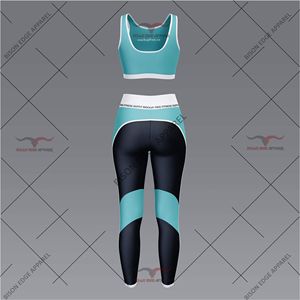 Women's Activewear <b>Set</b> High Waisted Leggings and Matching Sports Bra <b>Two</b> <b>Piece</b> Workout Gym Fitness Yoga Training <b>Set</b> OEM ODM - Product Image 3