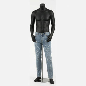 กางเกงยีนส์เดนิมทรงตรงสำหรับผู้ชาย คุณภาพสูง สไตล์ฮิปฮอป ลุคสตรีท ซักฟอก ขาดๆ เซอร์ๆ เอวสูง ผ้าฝ้าย 100% ทรงหลวม รุ่นปี 2026 - Product Image 1