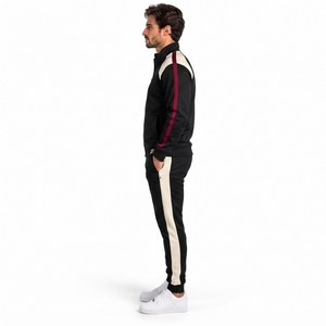 Premium Men Zipper Tracksuit Two Piece Training Outfit Full Zip <b>Jacket</b> Jogger Pants Breathable Fabric Casual Athletic Wear OEM - Product Image 6