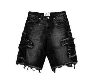 Shorts de sport décontractés pour hommes, fabriqués au Pakistan, en toile, coupe personnalisée, coupe-vent, taille haute, avec cordon de serrage et poches. - Product Image 3