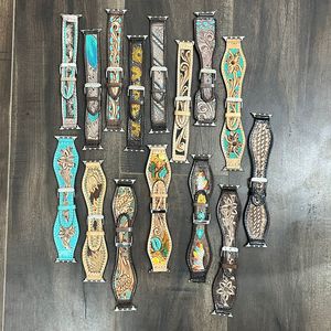 2025 Personalized Latest Hand Tooled Leather <b>Watch</b> Bands Quick Release <b>Pin</b> Handmade Cowhide Leather Replacement <b>Watch</b> <b>Straps</b> - Product Image 4