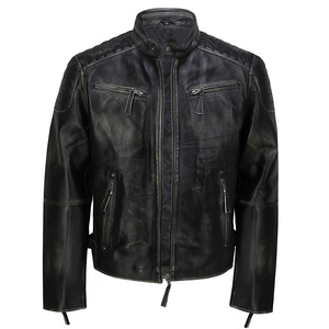 Premium Men's <b>Winter</b> <b>Waterproof</b> Leather <b>Jacket</b> Motorcycle Inspired Knitted Durable Stylish Everyday Fashion Wear - Product Image 4