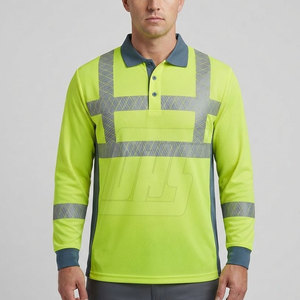 Chemises Polo Professionnelles pour Hommes, Manches Longues, Col Classique, Uniformes de Travail, Chemises Confortables pour le Personnel et les Services d'Entreprise - Product Image 3