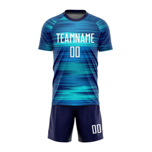 Uniforme de Fútbol para Adultos con Diseño Moderno, Impresión de Logotipo Personalizado, Talla Grande, Manga Corta, Transpirable, de Secado Rápido, Poliéster, Unisex, OEM - Product Image 2