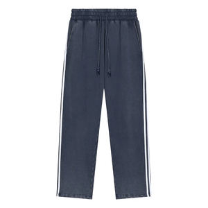 Nouveau style de pantalon de survêtement ample à jambe droite 100% coton, pantalon de jogging avec logo personnalisé pour homme, vêtements de sport décontractés, style universitaire - Product Image 3