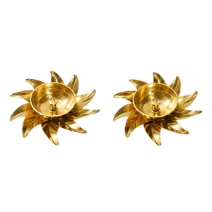 Handcrafted Metal Diya Urli Set Festival Diwali Decoration Items Wholesale Indian <b>Wedding</b> Return Gifts Urli Plate - Product Image 4