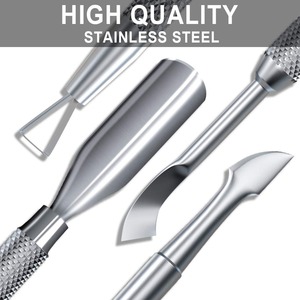 Pousse-cuticules en acier inoxydable de haute qualité du Pakistan pour usage professionnel des ongles et des pieds – Nouveau prix bas - Product Image 3