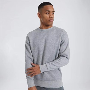 Wholesale <b>Mens</b> Hoodies Custom Printed <b>Fleece</b> Sweatshirt Casual Winter Fashion OEM <b>Men's</b> <b>Grey</b> Crew Neck Sweatshirt Regular Fit - Product Image 3