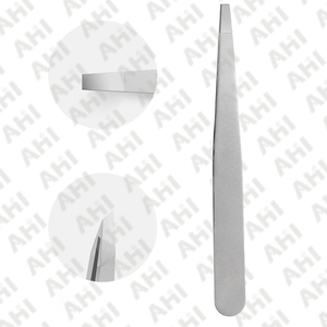 Pinzas para Cejas de Acero Inoxidable Hechas a Mano con Punta Inclinada, Duraderas, Ecológicas, con Mango Cómodo, Ligeras y Antiestáticas - Product Image 4