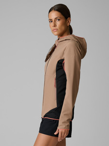 Personalized <b>Women's</b> Softshell Hooded <b>Jacket</b> Outdoor Casual Full Zip Wind Resistant Utility Pocket Lightweight Performance Wear - Product Image 3