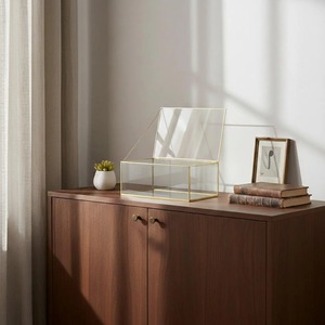 Nouvelle arrivée fantastique : grande vitrine en verre noir pour la maison et les accessoires de salon, carte photo personnalisée pour le rangement de bijoux - Product Image 3