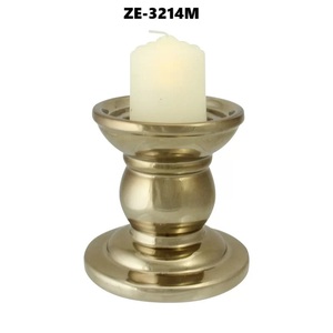 Decorative <b>Gold</b> Iron Candle Holder Premium Event Product CollectionModern Art Unique Iron Wood <b>Lantern</b> Candle Holder - Product Image 3