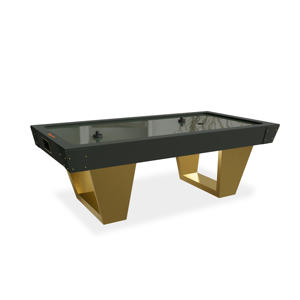 Table de Air Hockey Embargo Haut de Gamme pour Intérieur avec Cadre Métallique Doré – Conception Robuste pour la Maison et les Clubs - Product Image 1