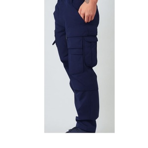 Men's Olive Cargo Jogger Pants OEM ODM Quick Dry Polyester Multi Pockets Zipper Fly Tapered Fit XXS-XL Autumn Casual Wholesale - Product Image 5