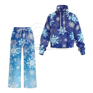 Fabricante OEM de Conjuntos Deportivos Estampados para Mujer, Venta al Por Mayor Directa de Fábrica, Conjunto de Dos Piezas Estampado para Mujer - Product Image 5