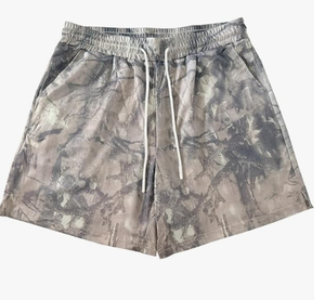 Shorts pour hommes à imprimé camouflage, taille à cordon de serrage, respirants, décontractés, 100% polyester, tissu tissé respirant, confortables - Product Image 4