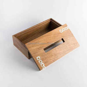 Boîte à mouchoirs en incrustation de vadrouille classique faite à la main écologique de haute qualité Logo personnalisé couleur étui à serviettes décoratif pour Eid Ramadan - Product Image 2