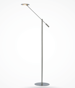 Lámpara de Pie de Hierro en Oferta, Diseño Nórdico Moderno y Minimalista para Hotel, Lámpara de Lectura y de Pie LED de 9W CRI≥80 3000K con Regulador de Intensidad - Product Image 1