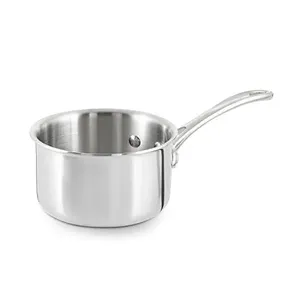 Durable Eco-friendly Stainless Steel <b>Sauce</b> <b>Pan</b> Comfortable Handle Ideal for Cooking Soups <b>Sauces</b> Curries and More - Product Image 1