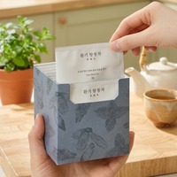 Tisane coréenne aux herbes 8 sachets de thé triangulaires Boisson aux herbes Thé infusé à froid Thé au chrysanthème Thé chaud Mélange Éclat du Esprit Damccot