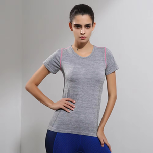 Camisetas y Pantalones Cortos Deportivos para Mujer, Otoño, para Gimnasio y Running, con Logotipo Personalizado, Ropa Deportiva Activa, Tejido Comprimido Antiarrugas de Secado Rápido - Product Image 3