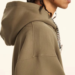 High Quality Embroidered Custom Logo 100% Cotton Fleece Breathable Thick Unisex <b>Men</b> <b>Pullover</b> Hoodie Manufacturers - Product Image 6