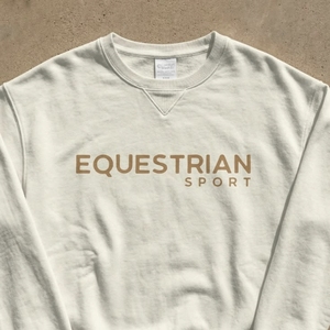 เสื้อสเวตเชิ้ตคอกลมผ้าคอตตอนผสมทรงหลวมระบายอากาศได้ดี  ปักลายสัตว์  โลโก้ด้านหน้า  สำหรับผู้หญิง  แบรนด์ Alexandria Industries - Product Image 1