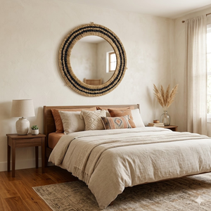 Wholesale Rustic Design Seagrass <b>Round</b> Wall <b>Mirror</b> Decoration Living Room <b>Big</b> Wall <b>Mirror</b> Competitive Pricing from Vietnam - Product Image 4