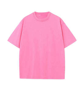 เสื้อยืดคอตตอนหนาน้ำหนักมากสำหรับผู้ชาย คุณภาพสูง ออกแบบโลโก้ได้ตามต้องการ เสื้อยืดโอเวอร์ไซส์ ไหล่ตก คอโอเวอร์ ทรงหลวม สำหรับผู้ชาย เสื้อยืดคอตตอน - Product Image 4