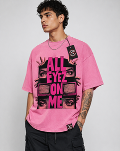 Camiseta Personalizada para Hombre, Corte Ajustado, 100% Algodón, Lavado Ácido, Estilo Urbano, Transpirable, Ecológica, de Alta Calidad - Product Image 6