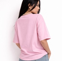 Fabrication en gros OEM/ODM – Nouveau T-shirt unisexe en jersey 100 % coton, coupe décontractée, délavé, doux, peigné, avec applications perforées