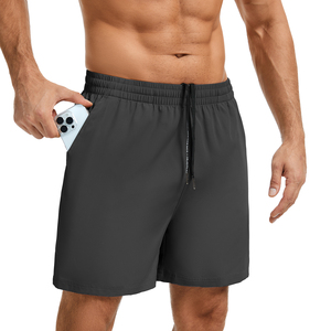 Men's Summer Knitted Running Shorts <b>Large</b> Size Black Loose Casual Breathable Custom Basketball Gym Shorts for Men - Product Image 4