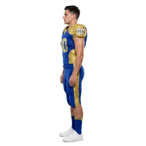 Custom Team Graphic American Football Uniform Sublimation Print Matching Outfit 100% Polyester <b>Material</b> - Product Image 4