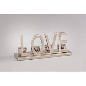 เชิงเทียนรูปทรงสี่แขนพร้อมคำขวัญความรัก ของตกแต่งบ้านราคาประหยัด ทำด้วยมือ สำหรับเชิงเทียน 2026 - Product Image 1