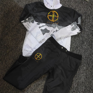 Conjunto de chándal apilado por sublimación lisa al por mayor de alta calidad, chándales para hombre, trajes para correr con 100% poliéster - Product Image 4