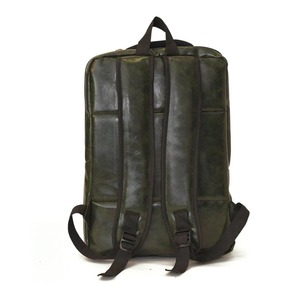 Tactical PU Leather <b>Backpack</b> Unisex <b>Water</b> <b>Resistant</b> Softback 36-56L Multi Functional Zipper Closure Shoulder Strap - Product Image 3